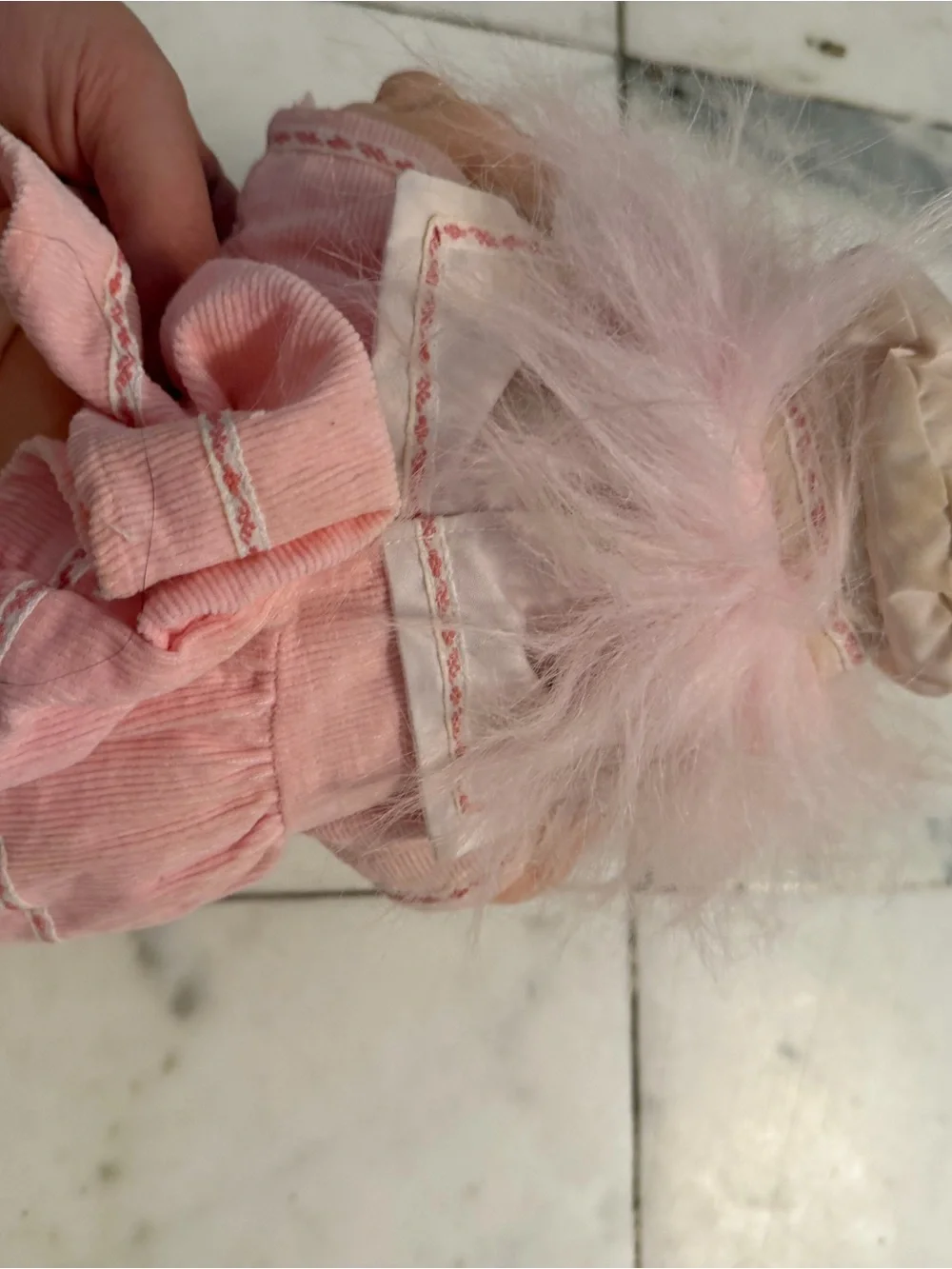 Russ Pink Troll Doll Plush with Blue Eyes